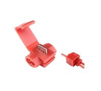 BUYTUS Conectores de cable alambre 10 a 50 piezas, terminales empalme rápido con bloqueo eléctrico, crimpeado no destructivo sin romper la línea AWG 22-18(Red wire breaker,10pcs)