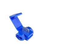 BUYTUS Conectores de cable alambre 10 a 50 piezas, terminales empalme rápido con bloqueo eléctrico, crimpeado no destructivo sin romper la línea AWG 22-18(Blue wire breaker,10pcs)