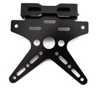 BUYTUS Portamatrículas for Motocicletas Compatible con Marco de matrícula Motocicleta Ajustable aleación Aluminio CNC galvanizado (Rojo)(Black)