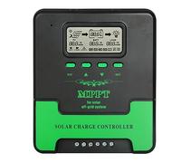 BuyWeek 40A Controlador de Carga Solar MPPT, Regulador de Carga Solar 12/24V Automático, Máxima 100V, Pantalla LCD, Controlador Inteligente para Litio Sellada Gel AGM Plomo ácido