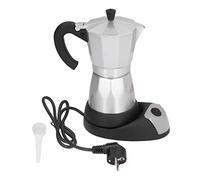 BuyW afetera Eléctrica Cafetera Moka Pot, 480W 300ML de Aluminio de ABS para Familias Reuniones Oficinas
