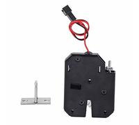 BuyW erradura Electrónica Cerradura Magnética, CC 12 V 2A 5,9 × 7,3 × 1,3 cm de Acero al Carbono para Gabinete Cajón