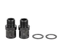 BuyW xtensor de Pedal de Bicicleta, 1 Par Extensión de Pedal de Aleación de Titanio Adaptador de Pedal de 20 mm con Espaciador de Pedal (Negro)