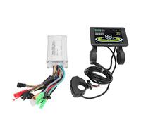 BuyWeek Kit de Controlador de Motor de Cepillo de Bicicleta Eléctrica, Motor de Control de Ondas Sinusales 36V 48V 17A 3 Controlador de Moda con Pantalla LCD H100