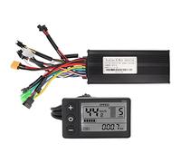 BuyWeek Kit de Controlador de Motor para Bicicleta Eléctrica, DC 24V 36V 48V 750W 1000W 30A Controlador De Onda Sinusoidal con S866 Pantalla LCD Controlador Sin Escobillas para Scooter Eléctrico