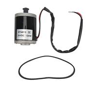 BuyWeek Motor Cepillado Motor Eléctrico, 24V 120W de Aluminio con Cinturón 420 para Scooter Eléctrico Bicicleta Eléctrica