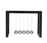 BuyWeek Newton Péndulo Balance Balls, 5 bolas de 16 × 11,6 × 8,7 cm, marco de plástico, bola de metal para casa y oficina