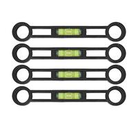 BuyWeek Nivel de Pie Curvo, 4 Piezas Llave de Baño de Plástico Herramientas de Medición de Nivel para Grifo de Ducha