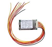BuyWeek Placa de protección de batería de litio Placa de protección de celda de iones de litio 10S 36V 30A 18650 Protección de batería Placa PCB BMS con sobrecarga Sobredescarga Protección contra sobr
