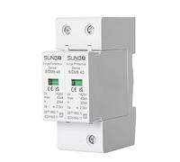 BuyWeek Protector contra Sobretensiones, AC Dispositivo de Protección contra Sobretensiones 2P Fotovoltaicos Pararrayos de Bajo Voltaje 2P 40KA