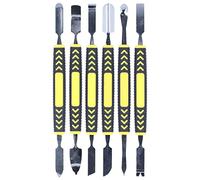 BuyWeek Spudger de Metal, 6 Piezas Kit de reparación de Herramientas de Palanca de Apertura Profesional Juego de Spudger de Metal de Extremos Dobles para reparación de teléfonos móviles portátiles