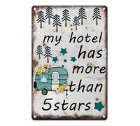 Buywell Letrero de decoración de lata de metal rústica para caravana, accesorios para el hogar, decoración vintage para el hogar, póster de decoración para el hogar, póster de pared, letrero de