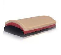 buyzg Kit de práctica de sutura para Estudiantes de Medicina, Modelo de Almohadilla de inyección de Piel Humana de Silicona, Modelo de Almohadilla de inyección, práctica de venopunción(C)