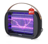 Buzbug - Lámpara antimosquitos LED Mata Mosca eléctrica, lámpara de Vida útil de 10 años, Duradera, lámpara antimosca, Trampa para Mosca, atrapa Mosca, MA015B (Negro)