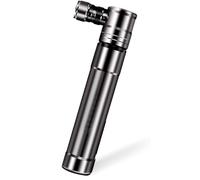 Buziba Bomba de bicicleta portátil Bomba de bicicleta Bomba de neumáticos de bicicleta de carretera Inflador de baloncesto Pequeño compresor de aire de mano Mini bomba inflable de alta presión (plata)