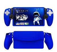 Buziba Funda de silicona para mando de PS5, PlayStation Portal, consola de juegos portátil, funda de goma suave (azul)