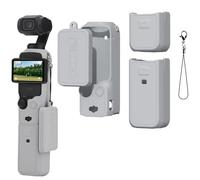 Buziba Funda protectora de silicona para DJI Osmo Pocket 3, funda protectora de silicona, accesorios de cámara de acción (gris)