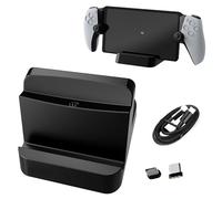 Buziba PS5 - Base de carga para controlador de estación de carga con puerto tipo C, carga rápida, color negro