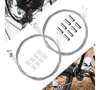 BUZIFU 8 Piezas Cable Freno Bicicleta Carretera Cable de Cambio Bicicleta Montaña Cable de Bicicleta para Cambio y Freno Universal para Bicicletas de MTB y Bicicletas de Carretera de Todas Las Marcas