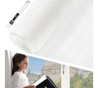 BUZIFU Tela de Mosquitera por Metros 100 x 250 cm Malla Mosquitera para Ventana Mallas Mosquiteras Blanca Fibra de Vidrio Malla Fina para Hacer Mosquiteras Adiós a los Mosquitos y Otros Insectos