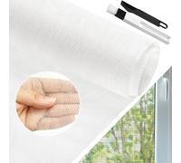 BUZIFU Tela de Mosquitera por Metros 120 x 300 cm Malla Mosquitera para Ventana Mallas Mosquiteras Blanca Fibra de Vidrio Malla Fina para Hacer Mosquiteras Adiós a los Mosquitos y Otros Insectos