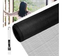 BUZIFU Tela de Mosquitera por Metros120 x 120 cm Malla Mosquitera para Ventana Mallas Mosquiteras Negra Fibra de Vidrio Malla Fina para Hacer Mosquiteras Adiós a los Mosquitos y Otros Insectos