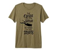 Buzo Closer To The Bottom Further from Idiots Buceo Camiseta Premium