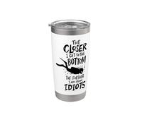 Buzo Closer To The Bottom Further From Idiots Buceo Vaso térmico de acero inoxidable de doble pared