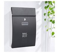 buzon, Buzón de acero galvanizado con cerradura, montado en la pared, buzón de correo, buzón de correo, buzón de correo, diseño de arco