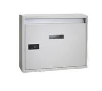 Buzón Buzón de Pared con Cerradura de combinación, buzón de casa de Campo for Puerta, buzón de sugerencias, revistas de periódicos Clásico (Color : Blanc)