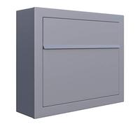 Buzón Buzón, diseño pared ELEGANCE gris metalizado - bravios