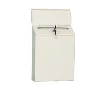 buzon Buzón Moderno con Cerradura for depositar Dinero, Llaves, buzón de Correos, Oficina, casa, Rural para Recibir Correo(Beige)