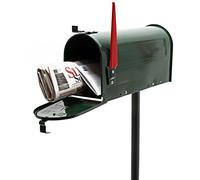 Buzón Correo US Mail diseño Americano Verde pie Apoyo Soporte Pedestal Cartas Vintage Retro Metal