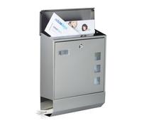 Buzon correos exterior elegante resistente buzón de acero inoxidable 2,3 kg