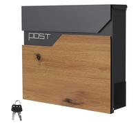 Buzón de acero sobre soporte moderno con 2 llaves colores y modelos a elegir