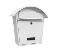 Buzon de Correo A Arco Blanca Correo Cartas Con Techo 36x13, 3x37H Media Caña