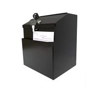 Buzón de Correos, Estilo Americano, Sencillo y con Cerradura, de Metal, para Exteriores, de Seguridad, con 2 Llaves para Pared Exterior, Ideal para Bodas.