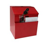 Buzón de Correos, Estilo Americano, Sencillo y con Cerradura, de Metal, para Exteriores, de Seguridad, con 2 Llaves para Pared Exterior, Ideal para Bodas.