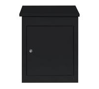 Buzón de Correos Negro Antirrobo de Pared Exterior Caja para Entrega de Cartas Paquetes Código de Barras Escaneable para Servicio Postal/Mensajeros, Cerradura con llave, 2 llaves+Destornillador GRATIS