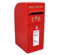 Buzón de Correos Rojo Royal Mail Post Box Buzon de Pared Exterior Resistente al Agua con Cerradur Soporte de Pared+Pernos+2 Llaves para Entrega de Paquetes Regalos Postales Capacidad 5kg/200 Cartas