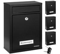 Buzón de pared blanco acero galvanizado con 2 llaves