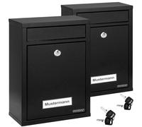 Buzón de pared blanco acero galvanizado con 2 llaves