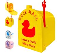 Buzón de Pato para Puerta de Crucero, magnético con Bandera móvil, decoración Divertida para refrigerador, Superficies metálicas, Cruise Essentials Yellow