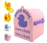 Buzón de Pato para Puerta de Crucero, magnético con Bandera móvil, decoración Divertida para refrigerador, Superficies metálicas, Cruise Essentials Pink