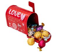 Buzón de San Valentín para niños, decoración del ambiente del hogar, caja de hojalata del día de San Valentín, tarjetas de felicitación de San Valentín, suministros de premios para el aula, caja de