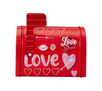 Buzón De San Valentín Para Niños - Hojalata De 9,5x13,5x8cm | Lata De Buzón De San Valentín, De Regalo De Intercambio En El Aula | Titular De La Tarjeta De Recuerdo De Para Actividades Y D