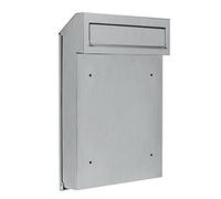 Buzón de valla para puerta a través de la pared C4 extraíble trasera de doble varilla (100% acero inoxidable V2A)