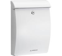 Arregui Buzón de Pared Exterior M (DIN A4 y Revistas), Antilluvia Anticorrosivo Blanco