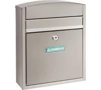 ARREGUI Buzón exterior Compact E5737 – Acero inoxidable, Tamaño S (DIN A5), Antilluvia