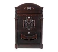 Buzon Exterior Buzón de pared de aluminio fundido con cerradura Buzón de correo residencial retro Buzón de correo for el hogar Buzón de correo for exteriores de villa con cerradura Buzones De Correos